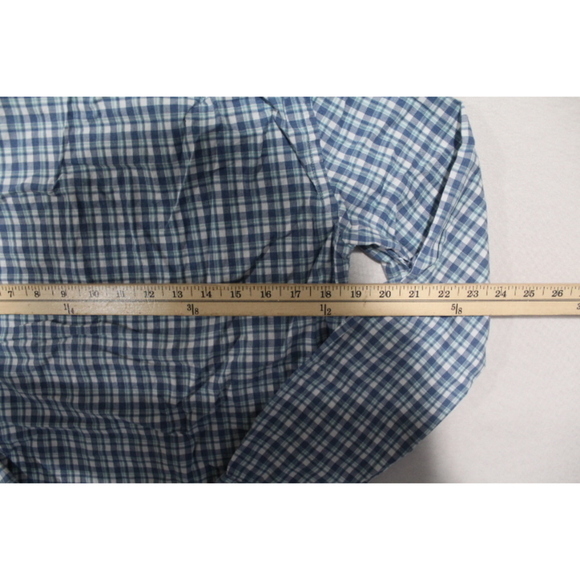J.Crew Men Blue Plaid Button Down Slim Fit Size Small - Picture 6 of 8